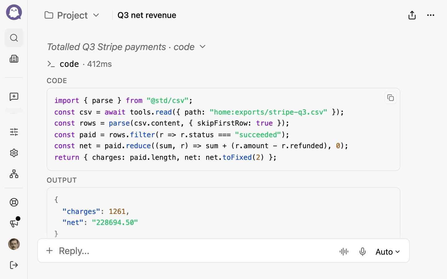 Exact answers from real code